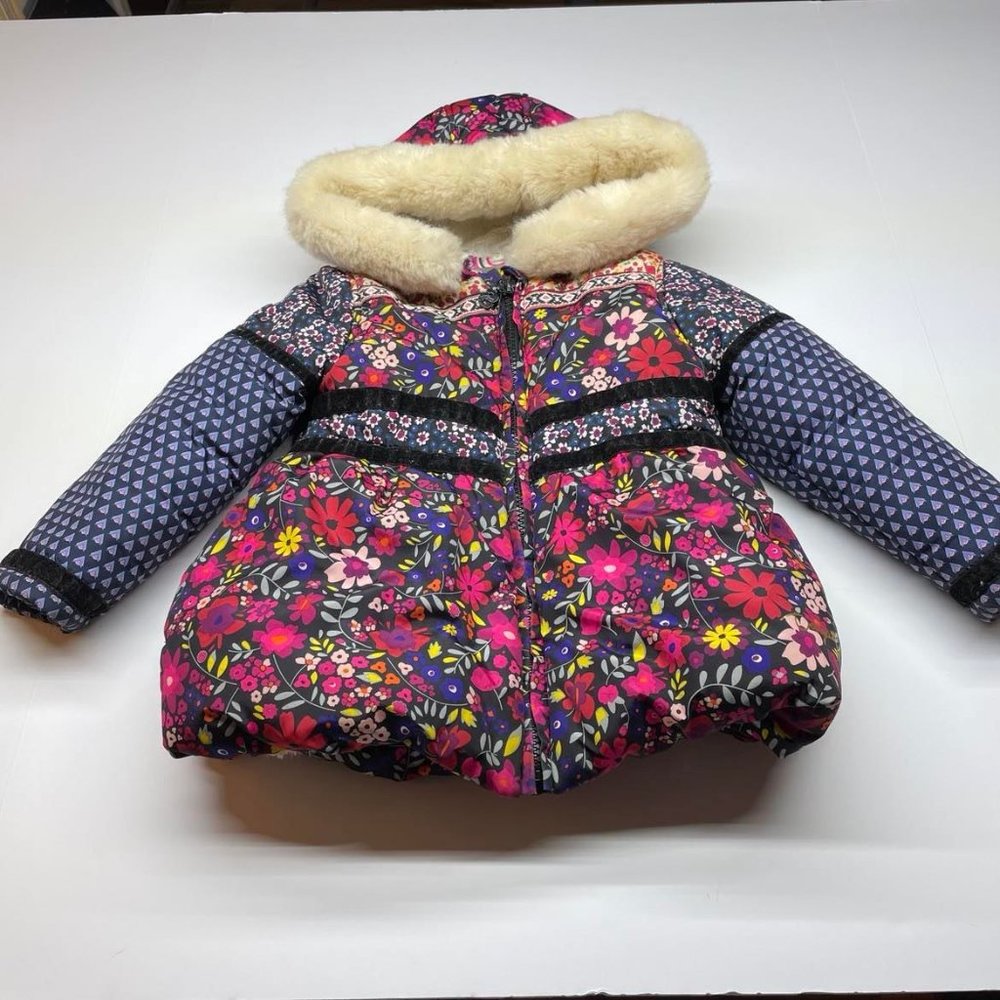 Desigual Girls Jacket, Colorful Multi-color print Size 3-4